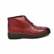 British Walkers Wingtip Men s Wine Red Leather Sale