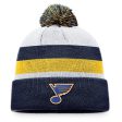 ST. LOUIS BLUES FANATICS NOTE STRIPED POM KNIT-MULTI For Sale