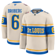 ST. LOUIS BLUES FANATICS PREMIUM BROBERG WINTER CLASSIC JERSEY - BEIGE For Cheap