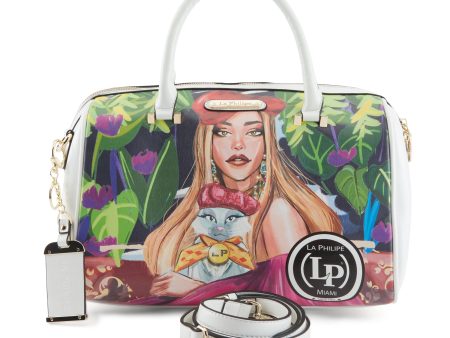 LA PHILIPE LP1020-17 BLOOMING GARDEN HANDBAG-CLASSIC For Sale