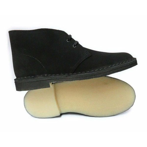 Clarks Originals Desert Boots Men s Black Suede 26155480 Online now