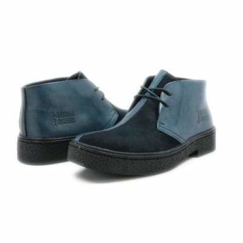 British Walkers Playboy Men s Navy Blue Leather and Suede Discount