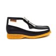 British Walkers Apollo Men s Black and White Leather Slip On Online Hot Sale