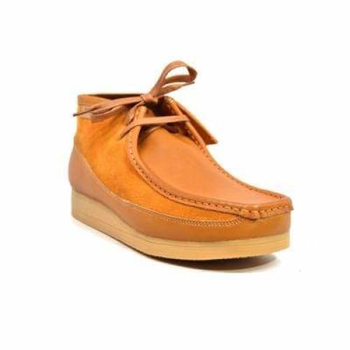 British Walkers New Castle Wallabee Boots Men s Cognac Suede and Leather Online