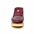 British Walkers Apollo Croc Men s Burgundy Crocodile Leather and Suede Crepe Sole on Sale