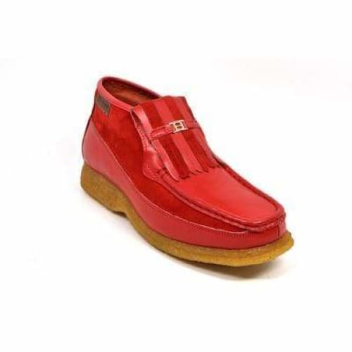 British Walkers Apollo Men s Red Leather and Suede Online Sale