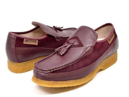 British Walkers Brooklyn Men s Leather and Suede Crepe Sole Slip On Online Sale