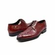 British Walkers Elegance Men s Burgundy Crocodile Leather Loafers For Sale