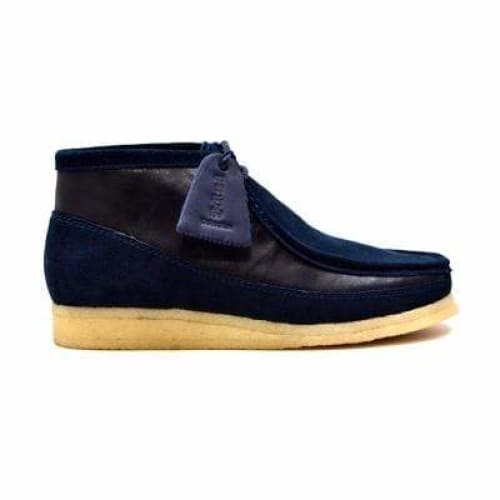 British Walkers Walker 100 Wallabee Boots Men s Navy Blue Suede and Leather on Sale