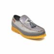 British Walkers Brooklyn 2 Men s Gray Premium Snake Leather Crepe Sole Shoes Supply