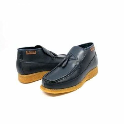 British Walkers Classic Men s Navy Blue Leather Slip On on Sale