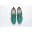 Johnny Famous Bally Style Park West Men s Green Leather and Suede Low Tops Supply