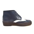 British Walkers Men s Wingtip Navy & White Leather on Sale