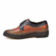 British Walkers Wingtip Men s 3 Tone Brown Rust and Navy Leather Oxfords For Discount