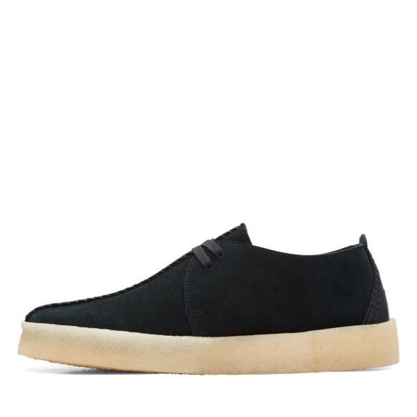 Clarks Originals Desert Trek Cup Men s Black Suede 26165826 Hot on Sale