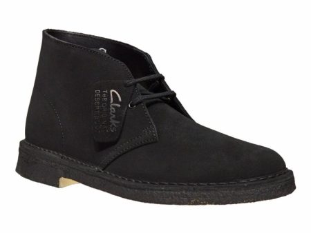 Clarks Originals Desert Boots Men s Black Suede 26155480 Online now