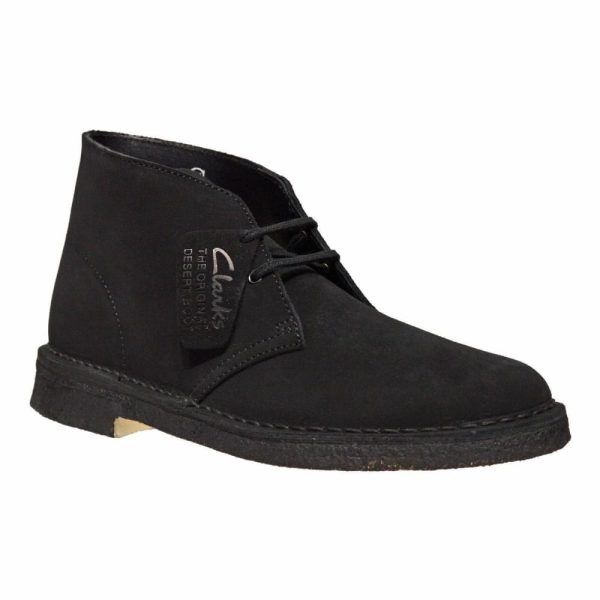 Clarks Originals Desert Boots Men s Black Suede 26155480 Online now