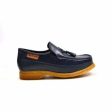 British Walkers Brooklyn Men s Navy Blue Leather and Suede Crepe Sole Slip On Supply