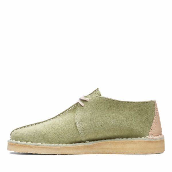 Clarks Original Desert Trek Men s Pale Green Suede 26165805 Discount