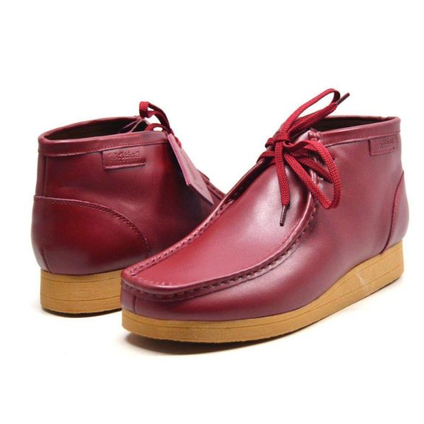 British Walkers New Castle 2 Wallabee Boots Men s Bordeaux Leather on Sale