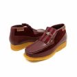 British Walkers Apollo Men s Burgundy Leather and Suede Crepe Sole Slip On Boots For Sale