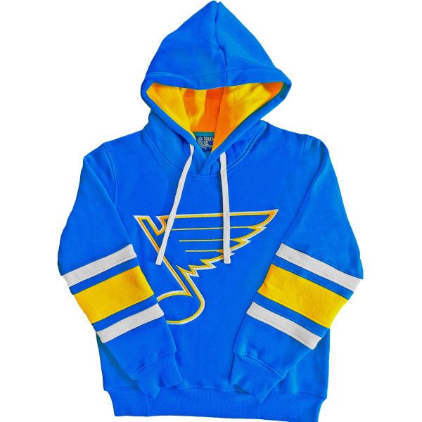 ST. LOUIS BLUES SERIES SIX JERSEY STRIPE HOODIE - AIR FORCE BLUE Online Hot Sale