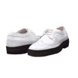 British Walkers Wingtip Low Cut Men s White Leather Oxfords Online now