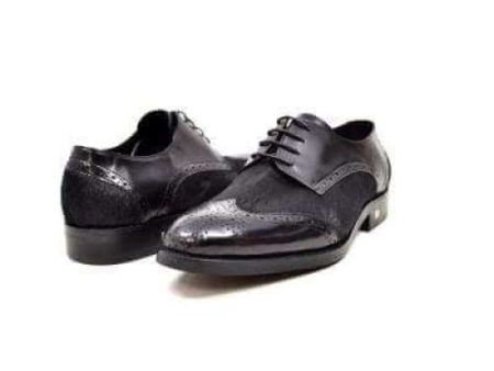 British Walkers President Men s Black Leather and Pony Skin Online now