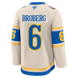 ST. LOUIS BLUES FANATICS PREMIUM BROBERG WINTER CLASSIC JERSEY - BEIGE For Cheap