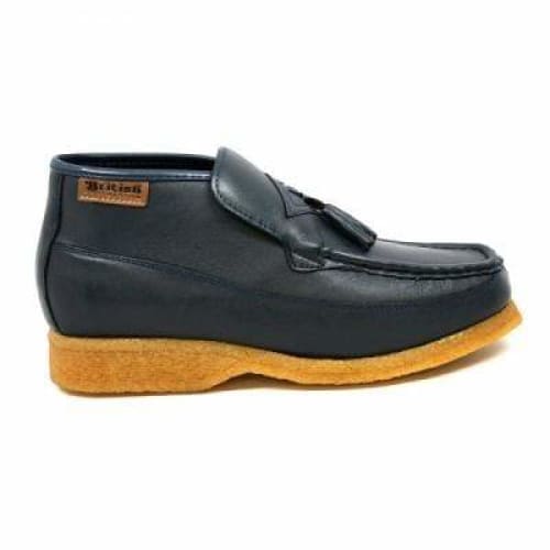 British Walkers Classic Men s Navy Blue Leather Slip On on Sale