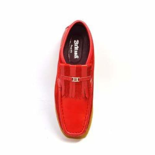 British Walkers Apollo Men s Red Leather and Suede Online Sale