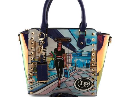 LA PHILIPE LP1022-9 SHOPPING IN THE MALL HANDBAG-SATCHEL Online now