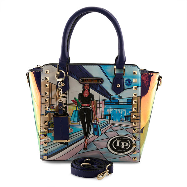 LA PHILIPE LP1022-9 SHOPPING IN THE MALL HANDBAG-SATCHEL Online now