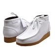 British Walkers New Castle 2 Wallabee Boots Men s White Leather Discount