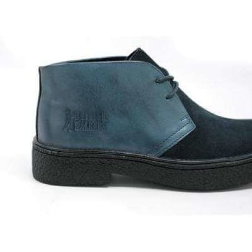 British Walkers Playboy Men s Navy Blue Leather and Suede Discount