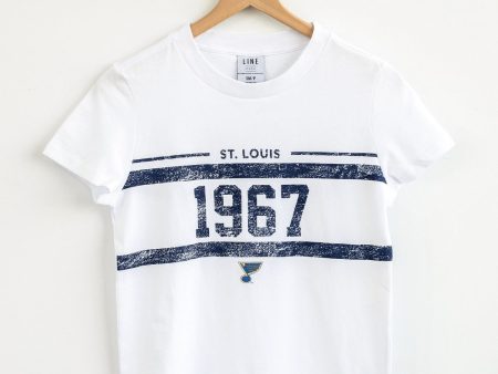 ST. LOUIS BLUES LINE CHANGE CLASSIC TEE - WHITE Online Sale