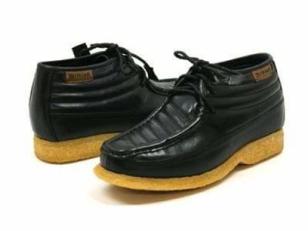 British Walkers Castle Men s Black Leather Three Quarter Lace Up Shoes Cheap