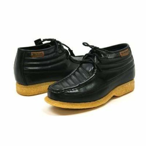 British Walkers Castle Men s Black Leather Three Quarter Lace Up Shoes Cheap