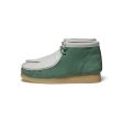 Clarks Originals Wallabee Boots Varsity Pack VCY Men s Green and White Leather 26165078 For Discount