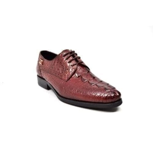 British Walkers Elegance Men s Burgundy Crocodile Leather Loafers For Sale