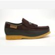 British Walkers King Men s Old School Brown Suede Slip On Shoes For Cheap