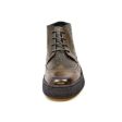 British Walkers Playboy Wingtips Limited Edition Men s Olive Green Ostrich Leather High Top Boots Hot on Sale