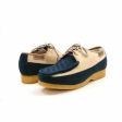 British Walkers Crown Men s Navy and Beige Suede Crepe Sole Low Top Shoes Online Hot Sale