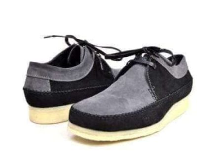 British Walkers Weaver Somerset Men s Black and Gray Suede Online Sale