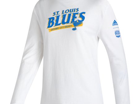 Adidas St. Louis Blues Women s Winter Classic 22 Amplifier L S Tee For Discount