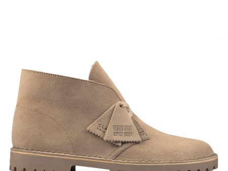 Clarks Originals Desert Rock Boots Men s Beige Suede 26162704 Online