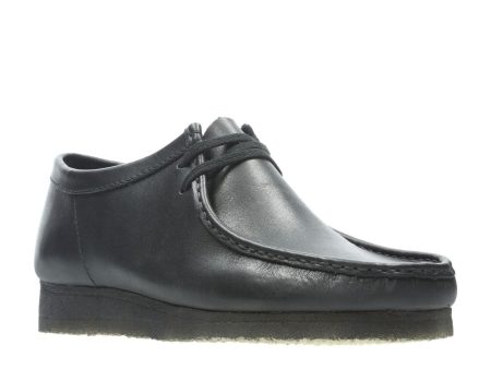 Clarks Originals Wallabee Low Men s Black Leather 26155514 Supply