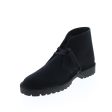 Clarks Originals Desert Rock Boots Men s Black Suede 26162705 on Sale