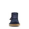 Clarks Originals Desert Coal Boots Men s Navy Blue Suede 26169997 Discount