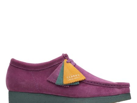 Clarks Originals Wallabee Low Men s Purple and Green Suede 26168860 Fashion